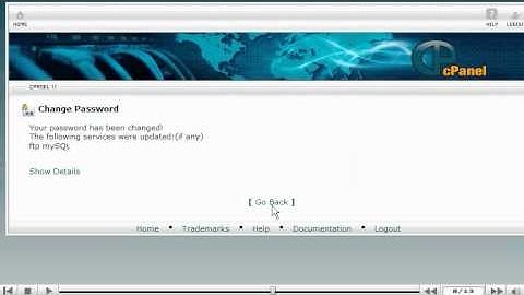 How to change your cPanel password in CPANEL - CPANEL Video Tutorials (CPANEL 11)