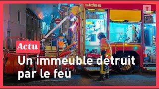 Un incendie détruit un immeuble à Quimper