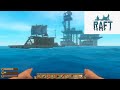 Raft (Early access / Update 10 / Chapter 1) - Ep 1 (The whole journey) - Walkthrough / No commentary