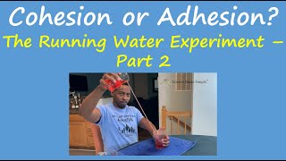 Cohesion or Adhesion The Running Water Experiment - Part 2