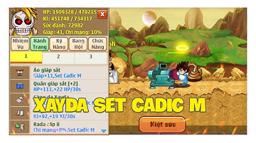 Ngọc Rồng Online - Hành Trình Up Xayda Set Cadic M