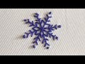 Snow Flower design Hand Embroidery