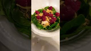 Raspberry Chicken Salad w a Red wine Vinaigrette