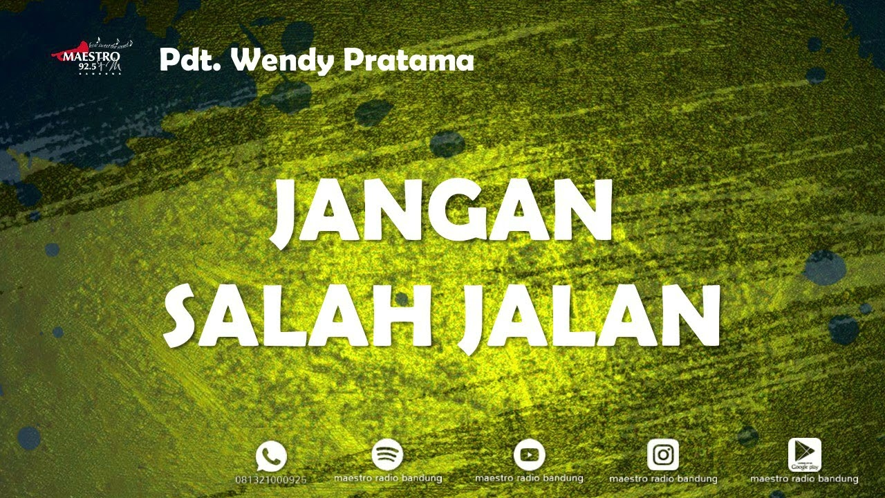 JANGAN SALAH JALAN   Pdt. WENDY PRATAMA - 03 Mar 2026
