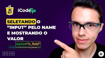 Seletando o INPUT pelo NAME  mostrando o valor com JavaScript | ilustraCode
