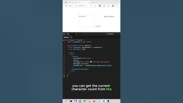 Character counter in React  #react #reactjs #useState #reacthooks #charactercounter