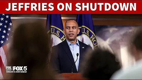 FULL: House Minority Leader Jeffries speaks on shutdown day 22 | FOX 5 DC