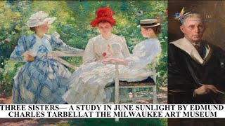 Three Sisters— A Study in June Sunlight by Edmund Charles Tarbell at The Milwaukee Art Museum