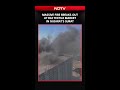 Massive Fire Breaks Out At Raj Textile Market In Gujarat's Surat