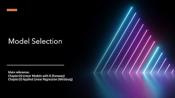 2301382 Lecture 5: Variable Selection in Multiple Linear Regression