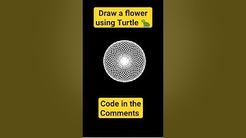 How to Draw a Flower with a Turtle in Python #viralvideo #shorts #python #turtle #flower #art