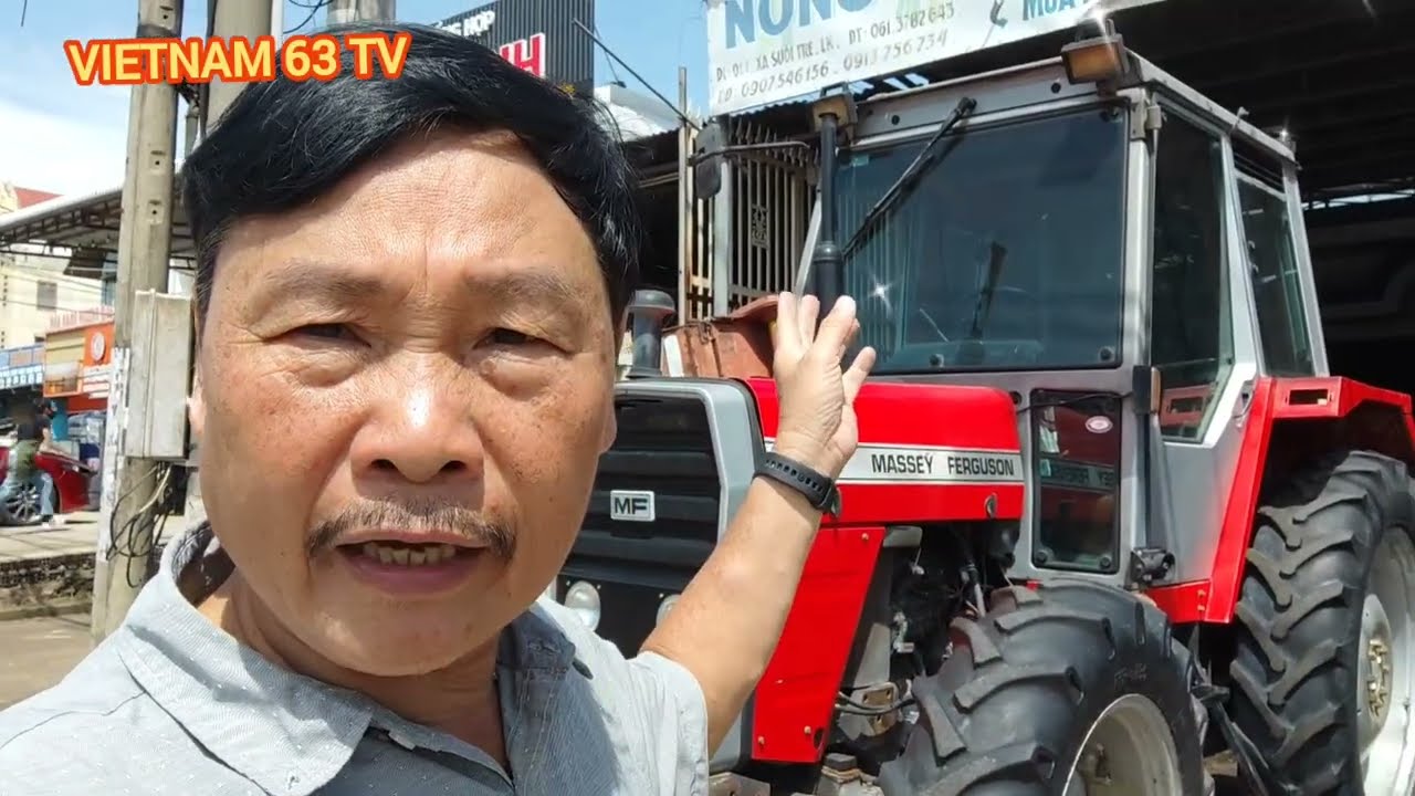 Máy cày Massey Ferguson đẹp long lanh giá hơn 3 xị xíu.