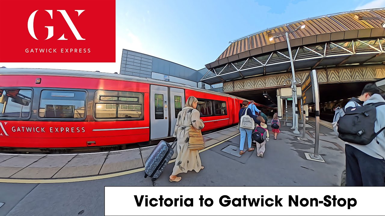 GATWICK EXPRESS Victoria to Gatwick Full Journey - YouTube