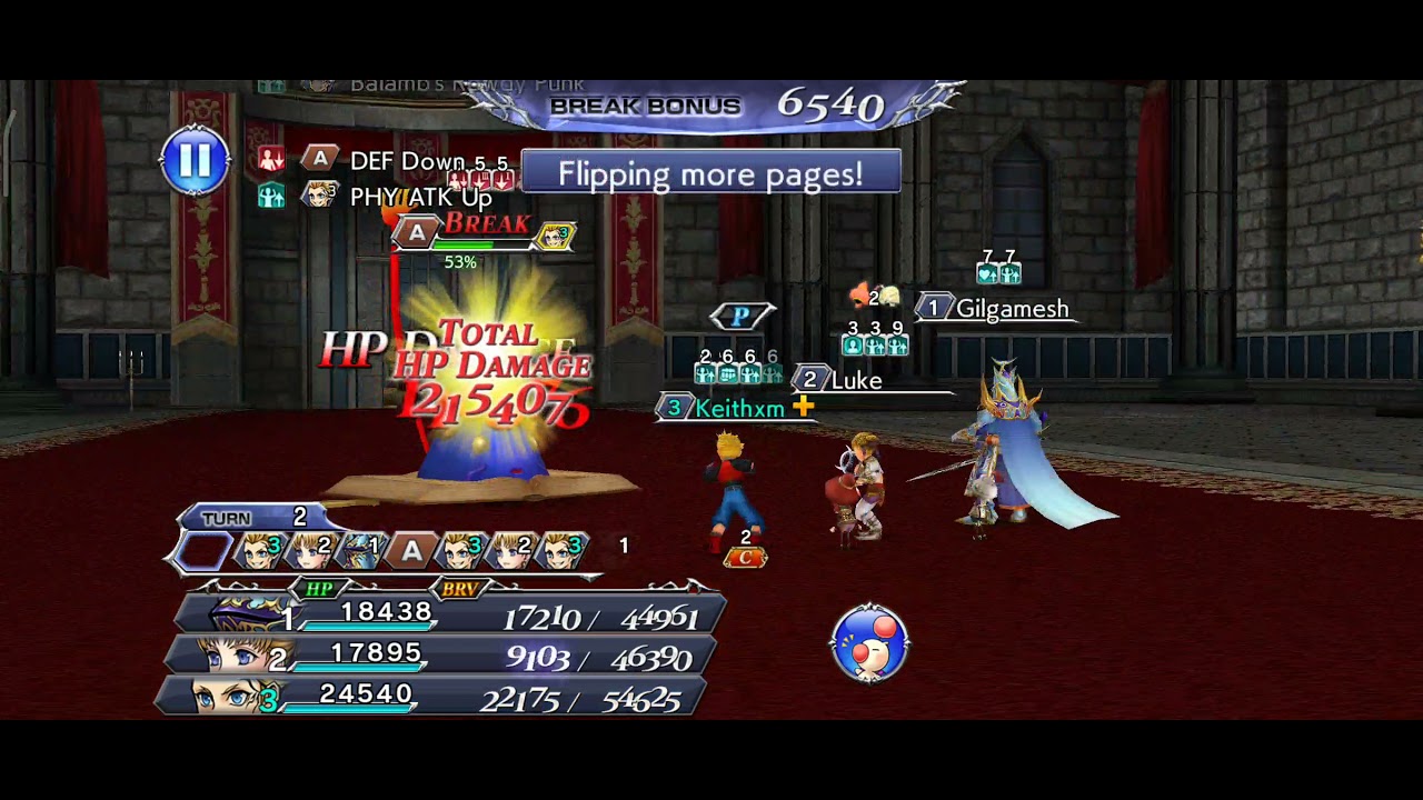 DFFOO Zell LD FF8 Limit Break Combo With My Final Heaven YouTube