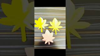 DIY paper craft 🍁#leaf #trending #shortvideo #easy #music