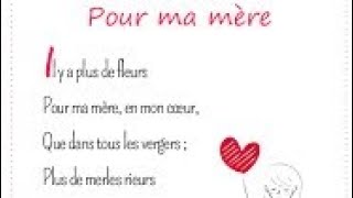 Pour Ma Mère Mon Livre De Français 2Aep Unité 2