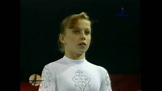 1999 Glasgow Gymnastics World Cup Event Finals - Elena Zamolodchikova (RUS) FX (Argentina TV)