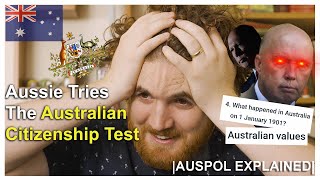 Aussie Tries The Australian Citizenship Test | AUSPOL EXPLAINED screenshot 4