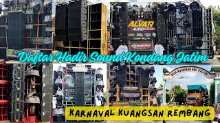 DAFTAR HADIR SOUND KONDANG JATIM Karnaval Kuangsan Rembang 2K24