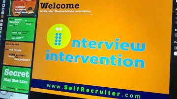 "Interview Intervention" + Video Interview Techniques | SelfRecruiter.com & John Crant – 11am