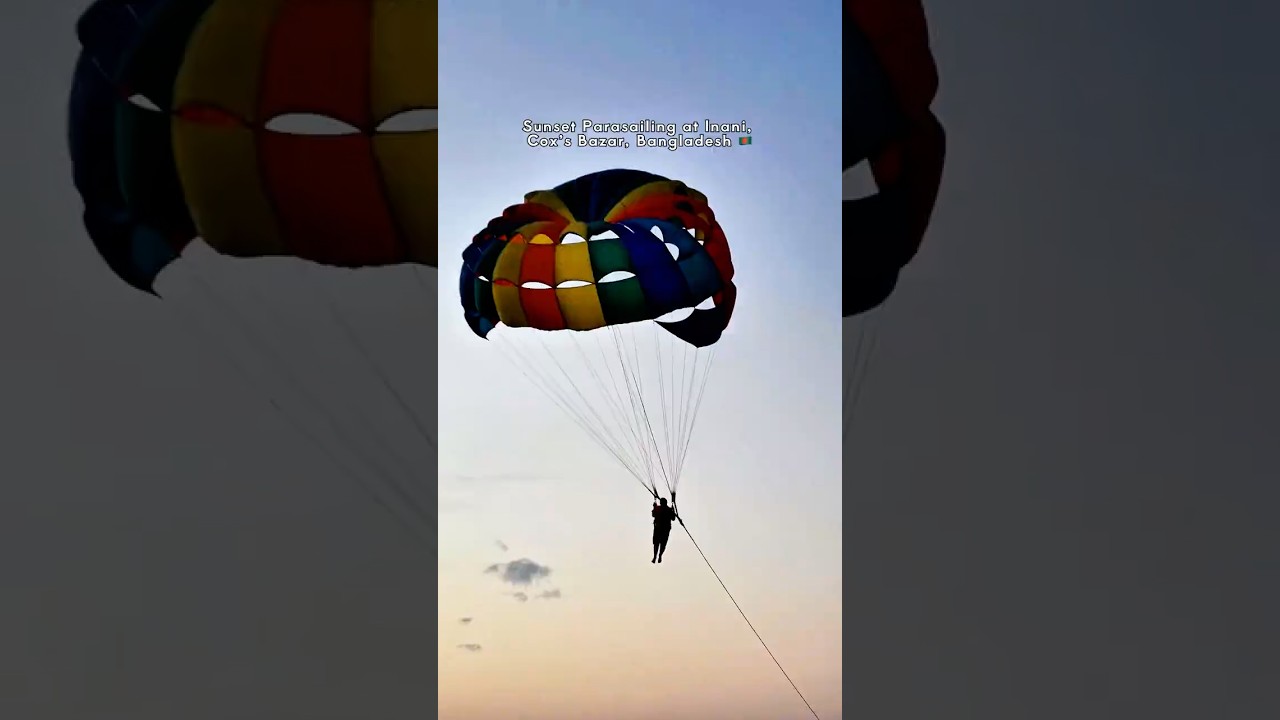 Parasailing at Inani, Cox's Bazar, Bangladesh 🇧🇩 | Durjoy Arnob Films 
