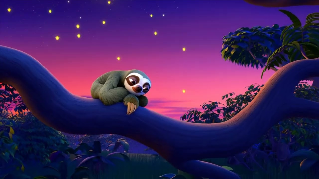 Sloth Lullaby for Toddlers 🦥💤 | Peaceful Sleep Music for Kids