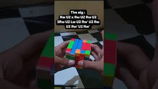 (5x5 TUTOR) How to solve 5x5 OLL parity with only 17 moves😁 (see comment for fact alg #shorts #cube