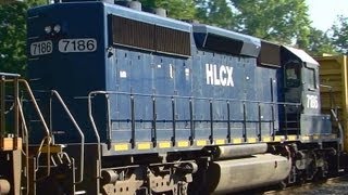 CSX with HLCX Pull Mixed Freight Train