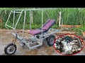 HOW TO MAKE TRIKE CAMPERVAN -TRIKE MOTORCYCLE WITH BIKES ENGINE  #1