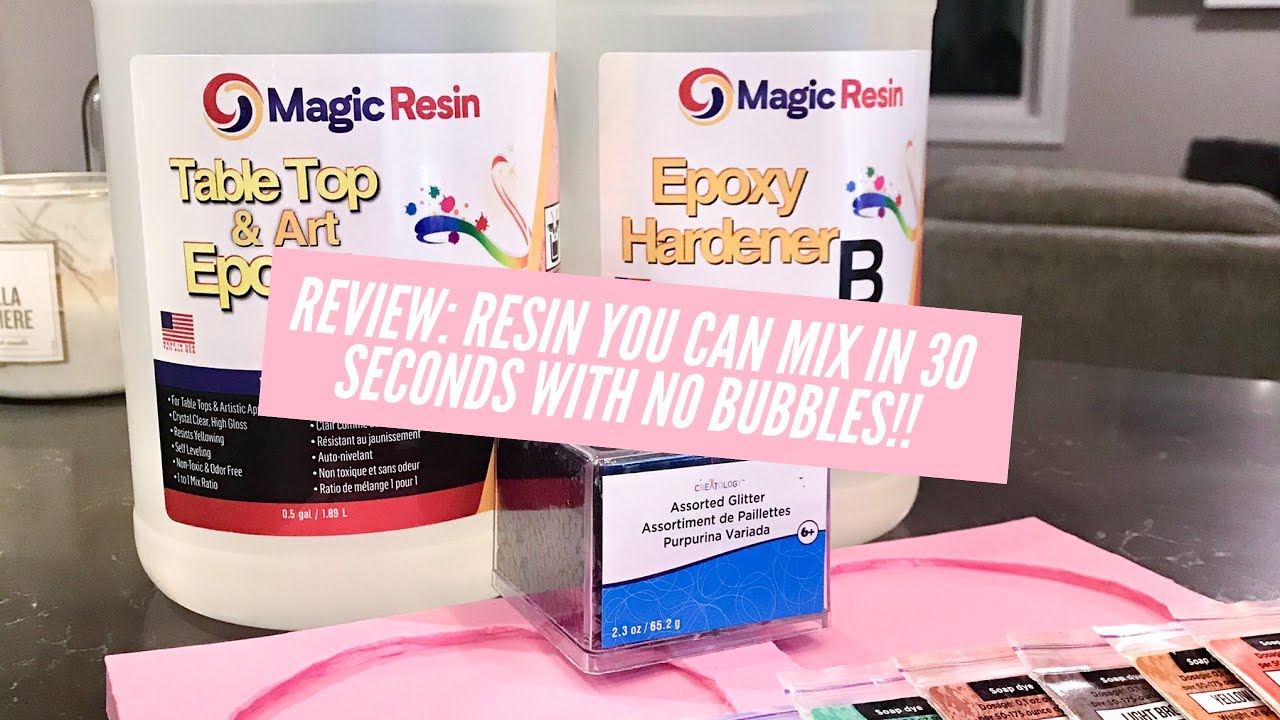 RESIN WITH NO BUBBLES & 30 SECOND MIXING TIME! Reviewing MagicResin’s