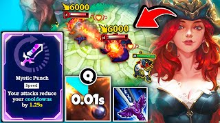 Infinite Miss Fortune Q Bounce on 0.1s Cooldown with Mystic Punch | 2v2 Arena