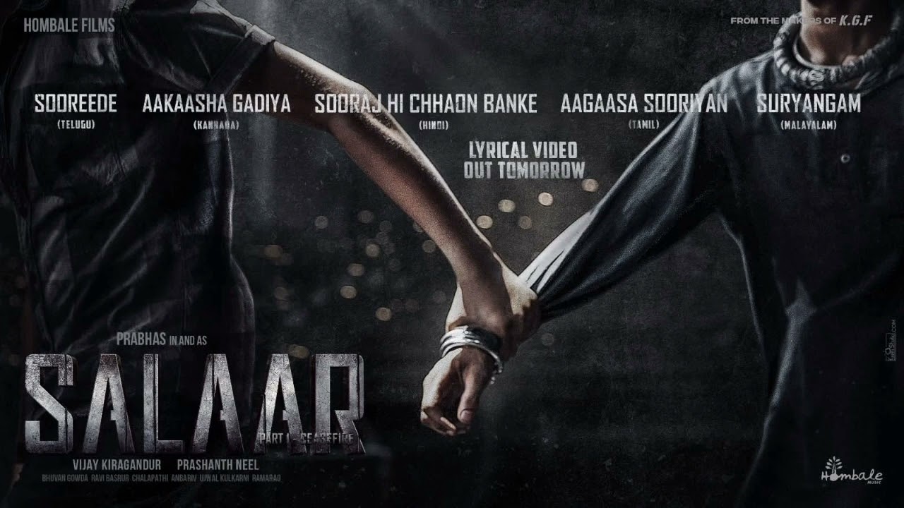 SALAAR First Single from tomorrow