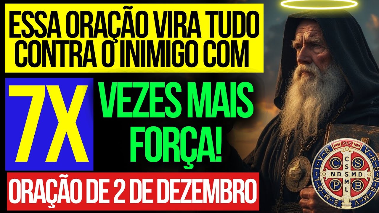 HOJE COMEÇA A VIRADA! São Bento Quebra Feitiços e MULTIPLICA Sua Proteção em 7 VEZES!