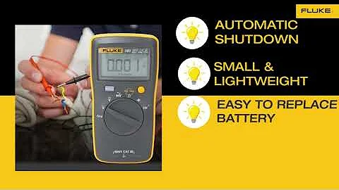 Fluke 101 - The FIRST-CHOICE Multimeter for Electrical Professionals