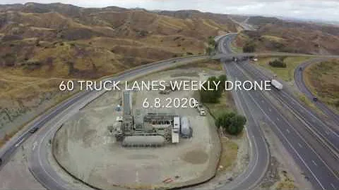 Weekly Drone Video — June 8, 2020 - RCTC 60 Truck Lanes Project