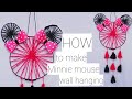 Minnie mouse wall hanging kids room decor idea  diy dream catcher diy disney room