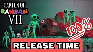 GARTEN OF BANBAN 7 RELEASE TIME AND DATE | GARTEN OF BANBAN 7 EXACT RELEASE TIME