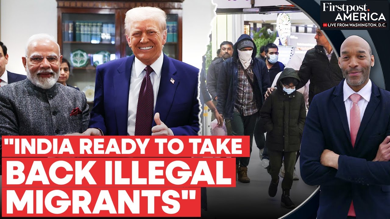 PM Modi Says "Ready to Take Back Illegal Migrants" After Meeting Trump | Firstpost America | N18G