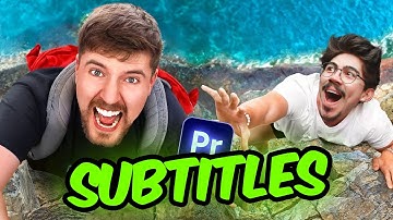 I STOLE MrBeast’s Captions! (Premiere Pro Tutorial)