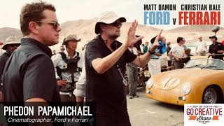 Go behind the scenes of ford v ferrari with cinematographer phedon
papamichael. and creative show host, ben consoli, discuss filming race
scene...