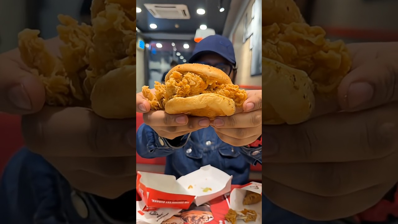 KFC TANDOORI ZINGER BOX MEAL REVIEW | TANDOORI ZINGER BURGER HOT & CRISPY WINGS PEPSI COMBO KFC