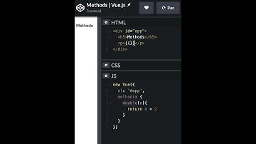 #2 Methods | Vue.js | Frontend | Take it easy #shorts