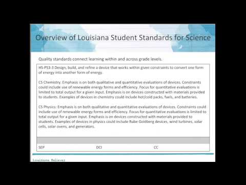 Session 1 - Overview of Louisiana Student Standards for Science - YouTube