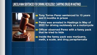 Lincoln man sentenced for driving recklessly, carrying drugs in Hastings