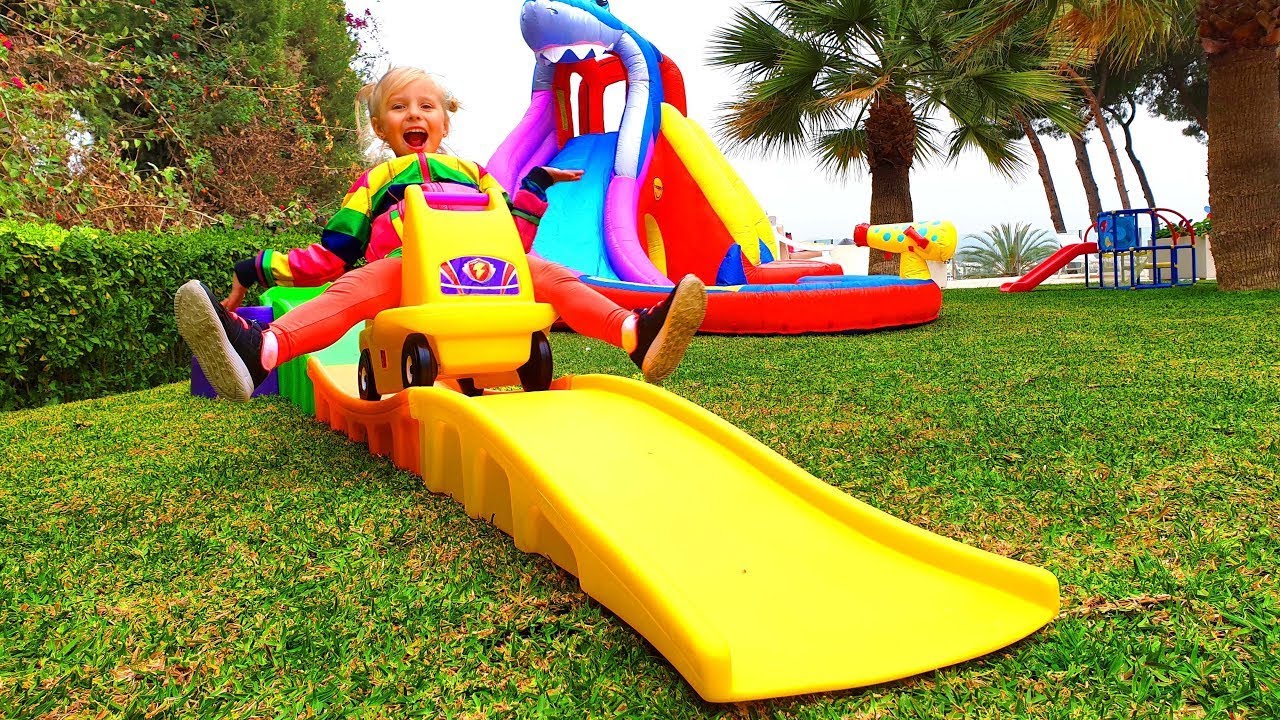 Alice and Eva in Stories About Fun Games in the Backyard | Collection of The Best Kids Videos