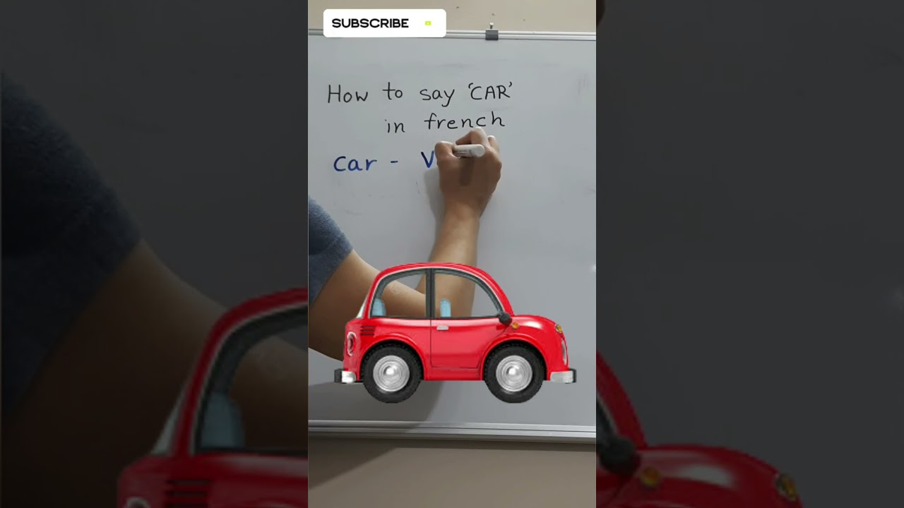 How to say CAR in French - Learn French - Onward Academy | 