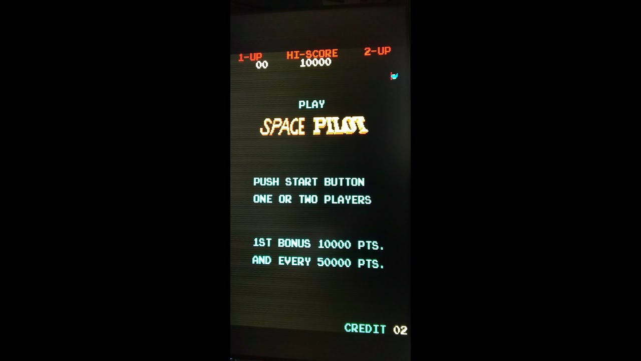 アーケード基板 1982 スペースパイロット起動確認 Retro arcade