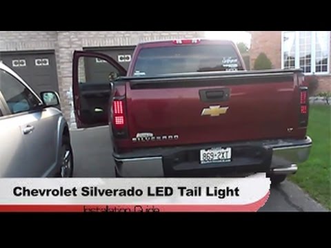2008-2013 Chevy Silverado Winjet® LED Tail light (black smoke) - YouTube