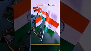 Behind The Scenes of Flag waving using Arduino and servo motor #independenceday #15august