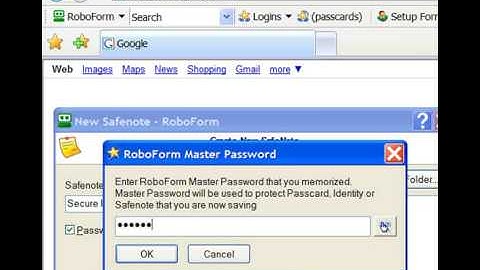RoboForm Video Tutorial Safenotes